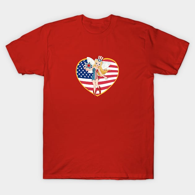 USA Fairy T-Shirt by angelwhispers